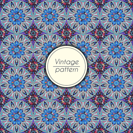 Abstract colorful geometric seamless pattern. Floral background textureのイラスト素材