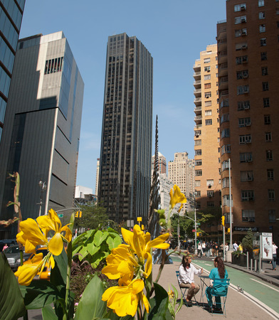 View of the Trump International Hotel and Tower from Broadway, New York, USA, September 2012のeditorial素材