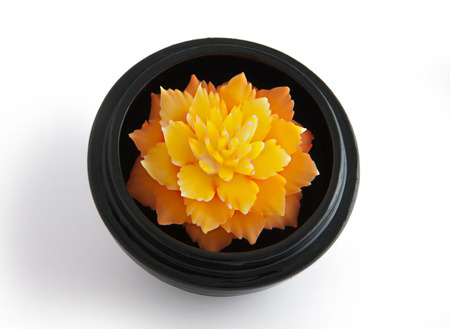 Flower carved from soap in Thailandの写真素材