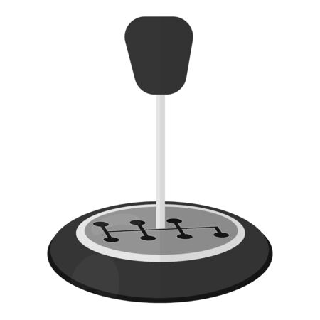 Transmission, part of gearbox, automobile mechanism in vector design. Graphic illustration isolated on white background.のイラスト素材