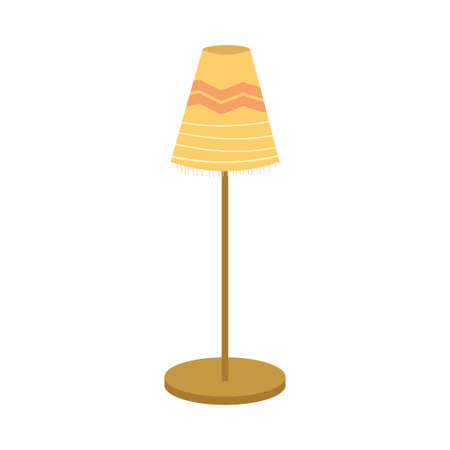 Vintage, hygge ornamental lamp isolated on white background stock vector illustration. Vector illustrationのイラスト素材