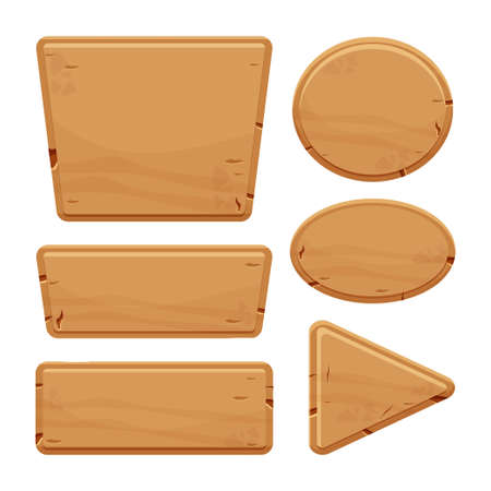 Stone buttons collection, set of rock assets in cartoon style isolated on white background. Mineral detailed objects ui game interface, app pannel. Vector illustrationのイラスト素材