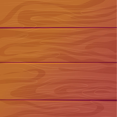Old wooden texture, cover from planks, ui game background, seamless pattern in cartoon style isolated. Detailed, textured material.のイラスト素材