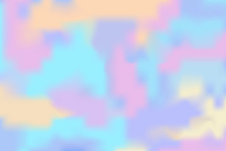 Fantasy pastel iridescent unicorn background, hologram gradient blur. Fluid pearl ombre bg. Vintage groovy cover, foil.のイラスト素材