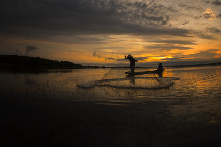 Fishermen Thailandの写真素材