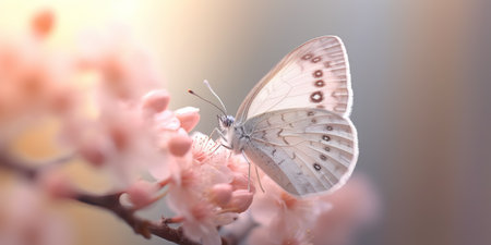 butterfly on flower Image of monarch butterfly on sunflower with blurred background Nature stock photo of insect close up The most beautiful picture of butterfly wings on a flowerの素材