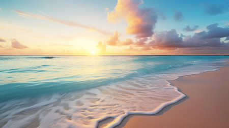 Beautiful white sandy beaches and turquoise watersの素材