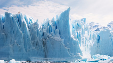 Antarctica's icebergs from the southern tip of the worldの素材