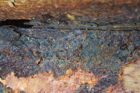 Rusted metal texture background. Abstract corroded iron color wallpaper. Metal Rust Background, old metal iron rust texture.の写真素材