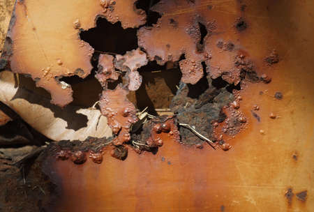 Rusted metal texture background. Abstract corroded iron color wallpaper. Metal Rust Background, old metal iron rust texture.の写真素材