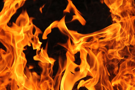 abstract blaze fire flame texture background.の写真素材