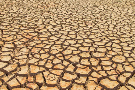 The drought land texture in Thailand. The global shortage of water on the planet. Global warming and greenhouse effect concept.の写真素材