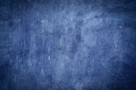 Blue designed grunge texture background with space for text or image. Abstract old background with gradient fine art design and vignette and copy space.の写真素材
