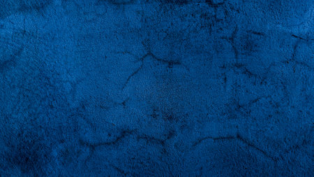 Blue grunge texture vintage background with space for text. Blue mortar background texture crack wall background, concrete texture.の写真素材
