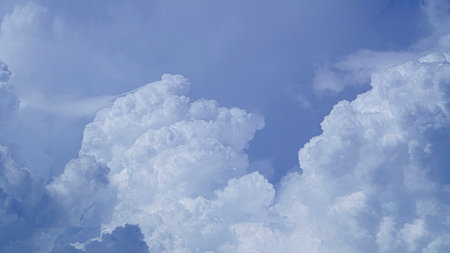 Dramatic sky with storm clouds before rain. Thunderclouds over horizon, cloudscape, storm. Cloudy...