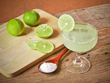 lime lemon juice for cooking  with close up viewの写真素材