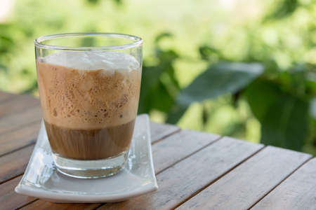 coffee with whipped cream/Coffee conpanaの写真素材