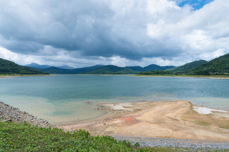 Reservoir in thailandの写真素材