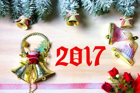 wooden background and tree christmas / background Christmas