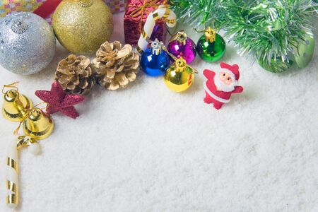 Christmas decorations background There is space to writeの写真素材