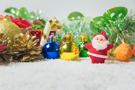 Christmas decorations background There is space to writeの写真素材