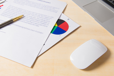 Businessman is signing a contract, business contract detailsの写真素材