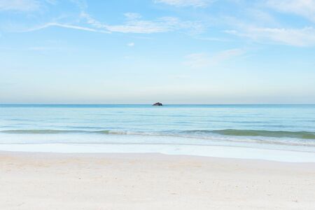 Empty sea and beach background with copy spaceの写真素材
