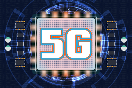 5G new wireless internet connection Vector abstract background. Global network high speed network