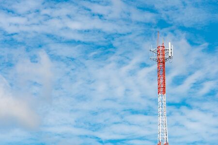 Antenna signal pole , Telecommunication pole distribute signal to rural area, Satellite tower.