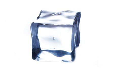 Ice cube isolate on white backgroundの写真素材
