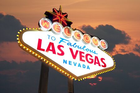 Welcome to Famous Las Vegas Welcome Signの写真素材