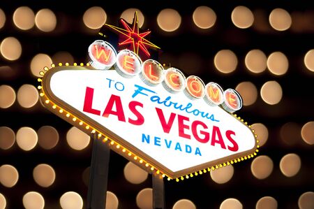 Welcome to Famous Las Vegas Welcome Signの写真素材
