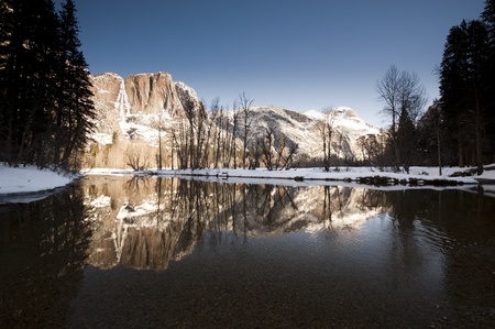 Yosemite National Park in Winterの写真素材