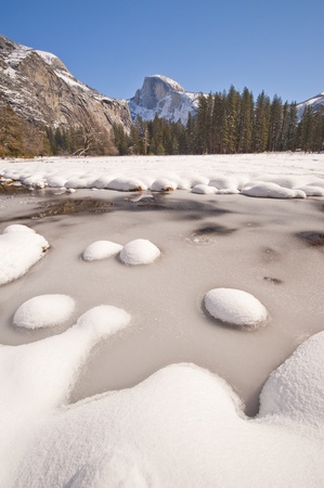Yosemite National Park in Winterの写真素材