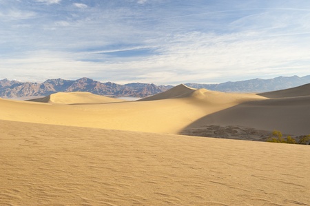 Desert sand dunes  Death Valley, USAの写真素材