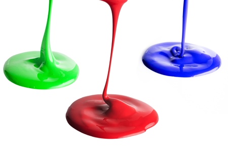 Many Paint drippingの写真素材