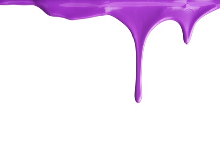 Purple Paint drippingの写真素材