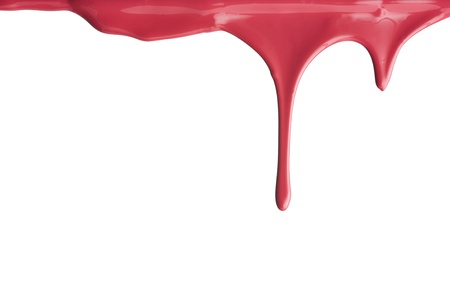 Red Paint drippingの写真素材