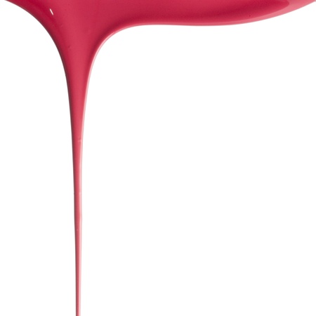 Red Paint dripping isolated on white backgroundの写真素材