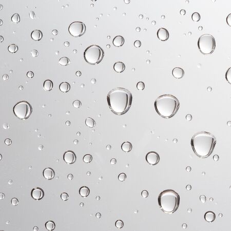  Water drop on white backgroundの写真素材