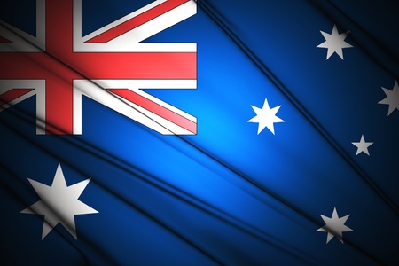 Australia Waving Flagの写真素材