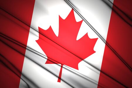 Canada waving flagの写真素材
