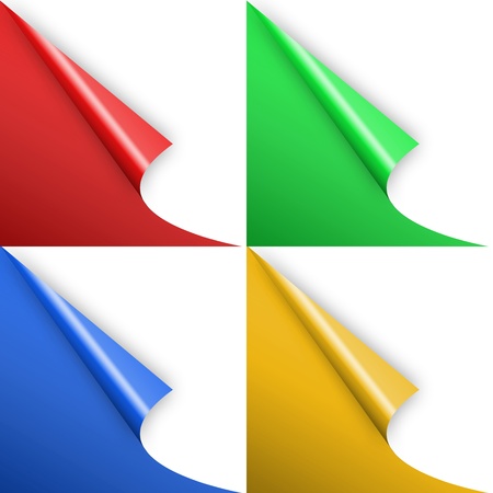 Colorful Paper curlの写真素材