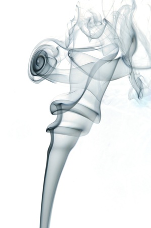 Abstract smoke isolated on whiteの写真素材
