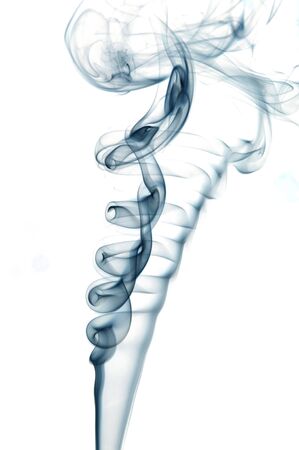 Abstract smoke isolated on whiteの写真素材