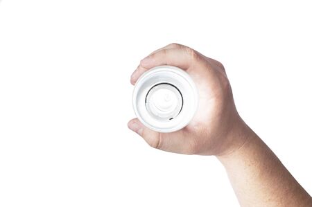 Hand Holding bottle waterの写真素材