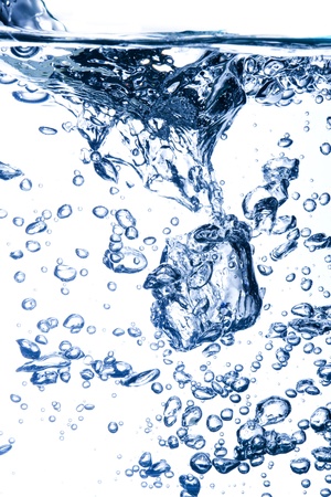 Water bubble on whiteの写真素材
