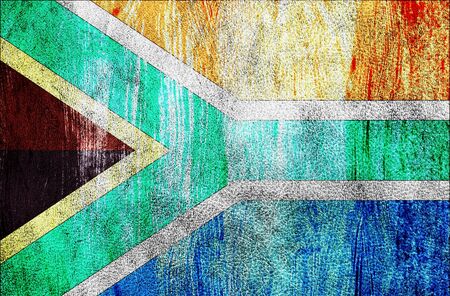 Grunge South Africa Flagの写真素材
