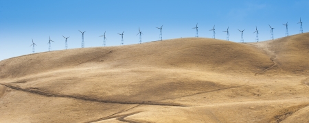 Panorama view of Wind turbineの写真素材