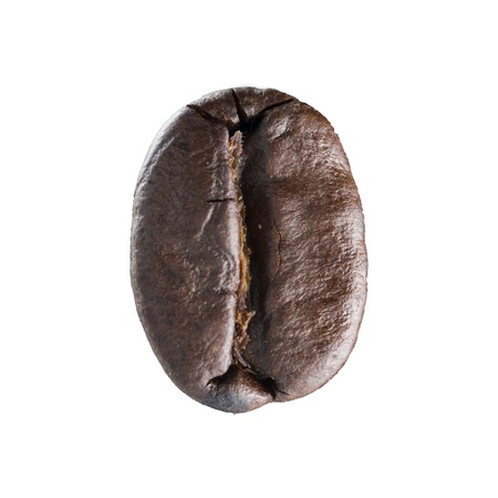 coffee bean on white